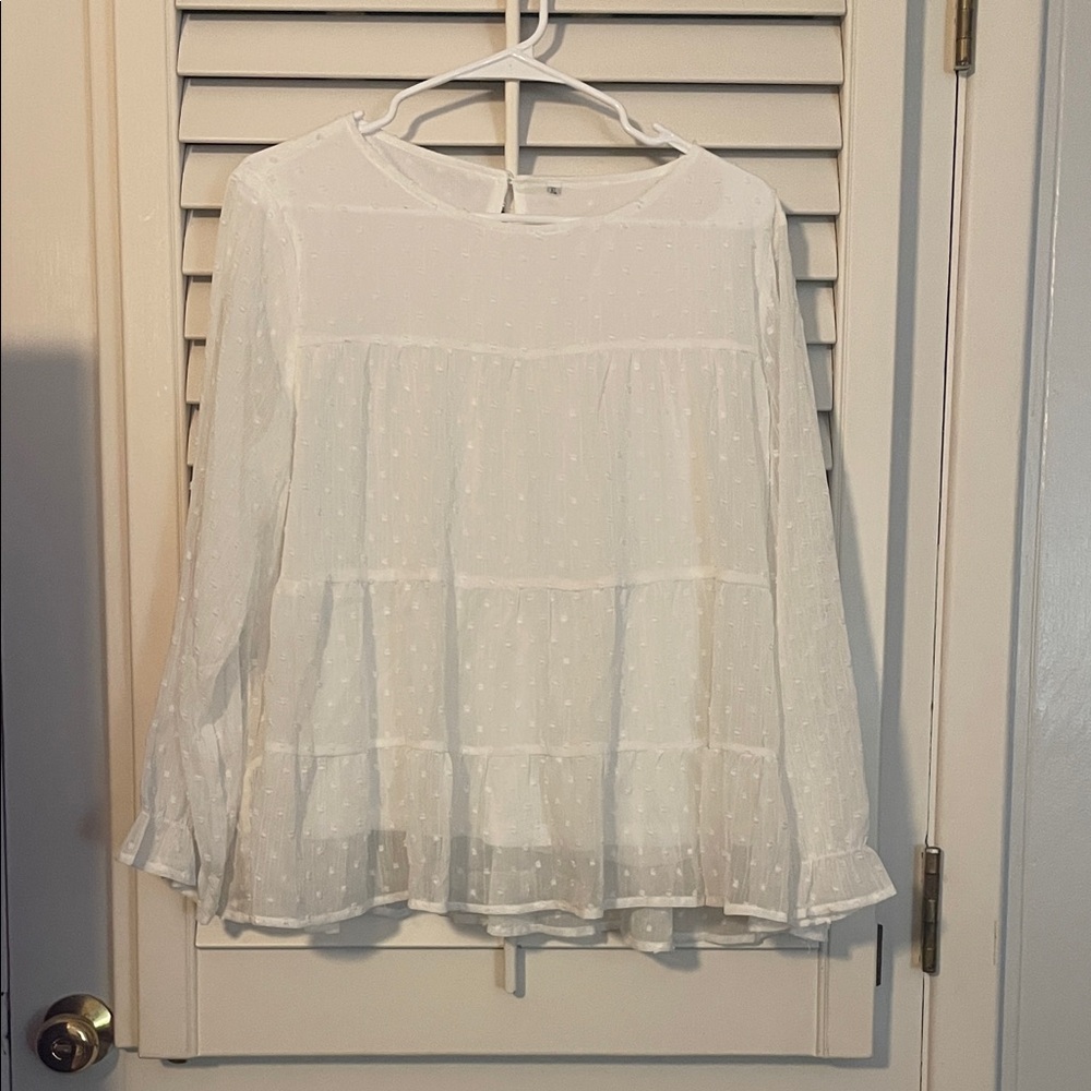 Elegant White Women's Top